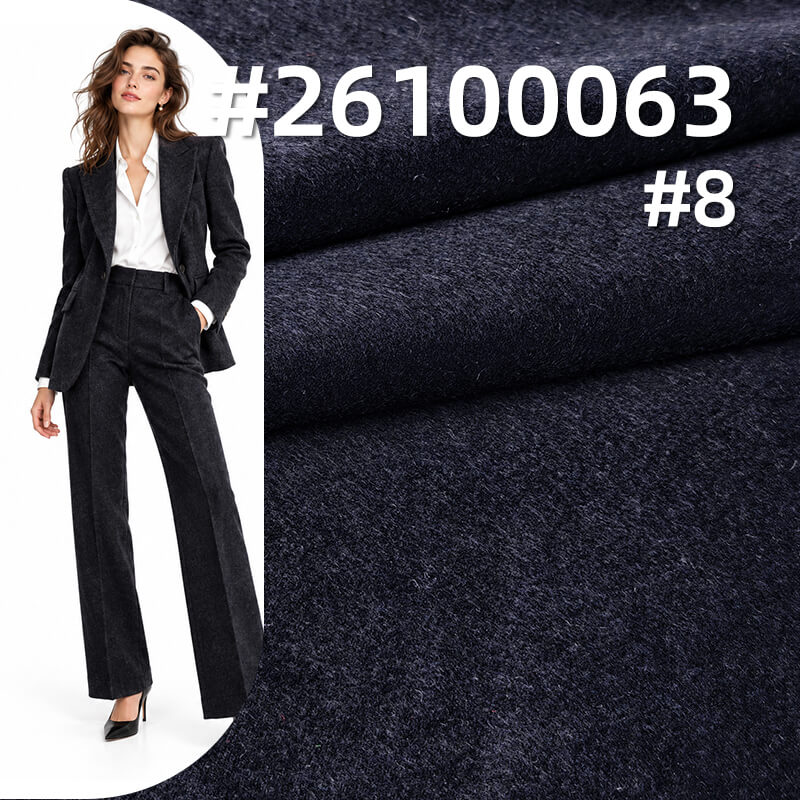 Single-Sided Short-Nap Wool Blend Fabric | 200g/m² (300g/m) Brushed Woolen Textile | Fabric for Outerwear, Trousers & Suits SEO Keyword Extraction