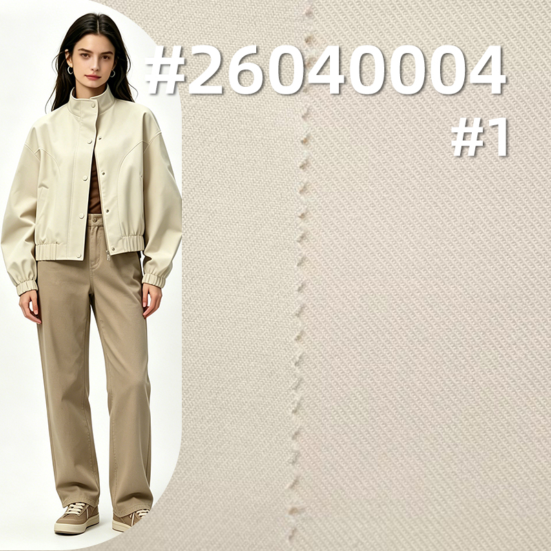 Lyocell-Cotton Double-Face Twill|228g/m2 Washed Dyed Fabric|Pants Dress & Jacket Fabric