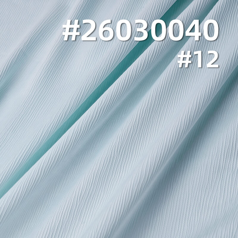 Satin Crinkle Fabric|150g/m2 Polyester Stretch Satin|Shirt Dress & Pants Fabric