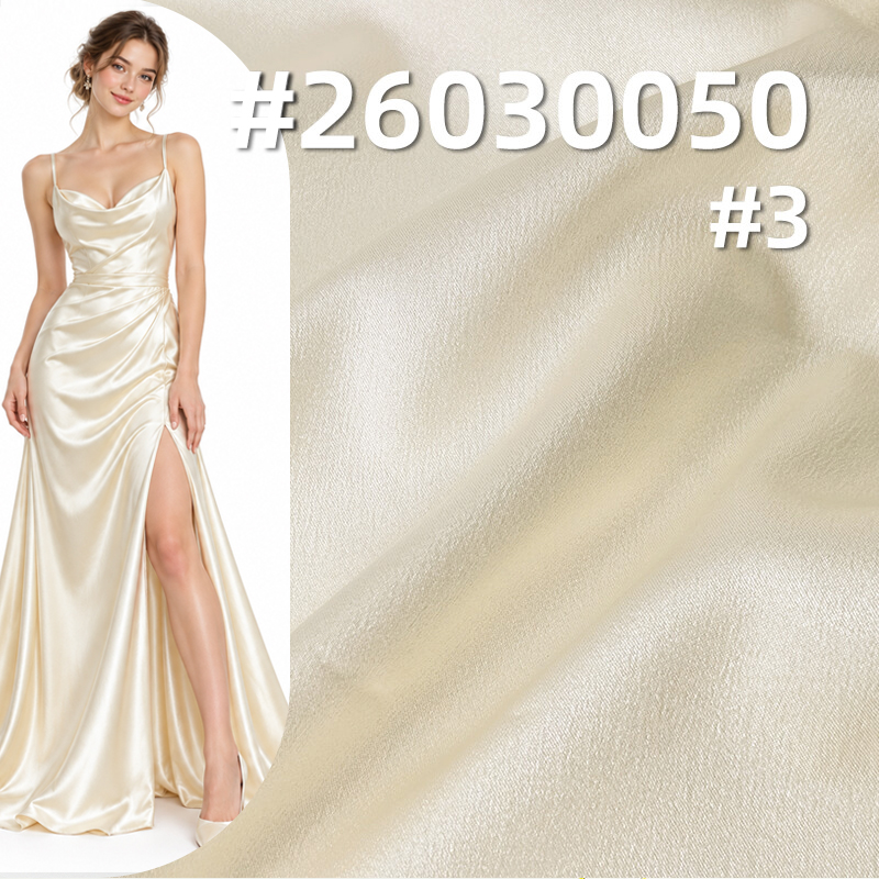 170g/m2 Shimmering Polyester Satin Fabric|Shirt Dress & Gown Fabric