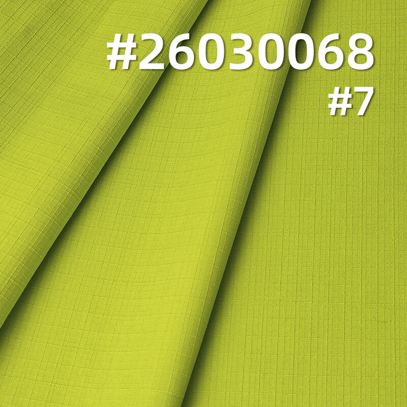 145g/m2 Polyester Jacquard Check Dyed Fabric|Stretch Fabric|Shirt Dress & Pants Fabric