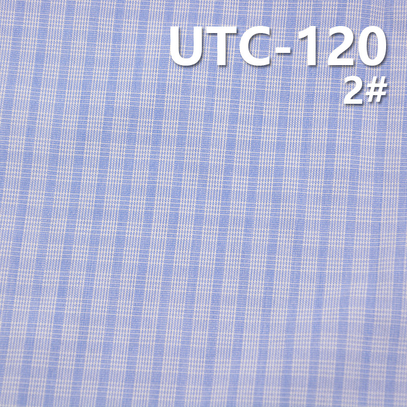 100%Polyester Yarn Dyed Check Fabric 55/56" 155g/m2 UTC-120