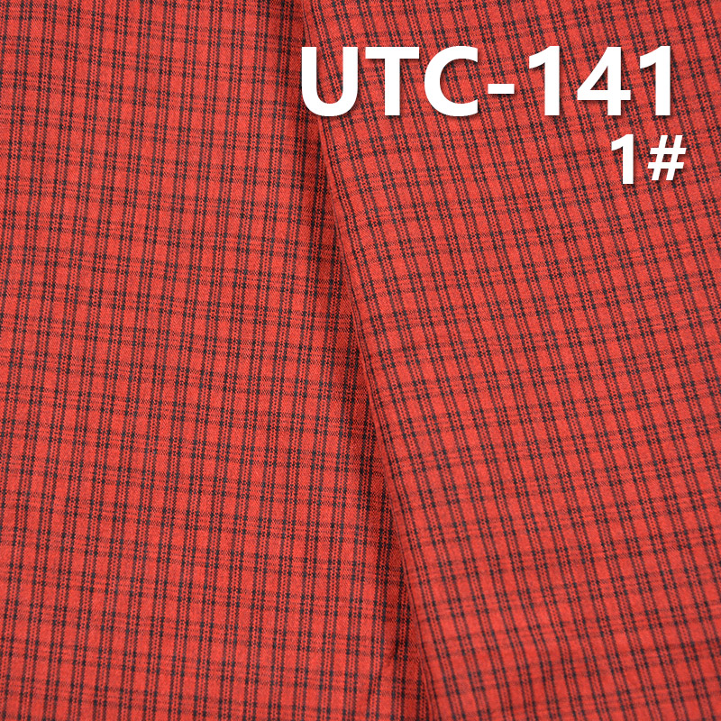 100%Polyester Yarn Dyed Check Fabric 55/56" 135g/m2 UTC-141