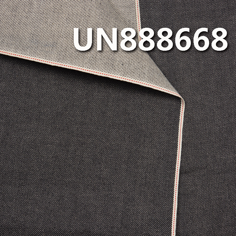 99%Cotton 1%Spandex Black Selvedge Denim "Z" Twill 32/33" 10.5oz UN888668