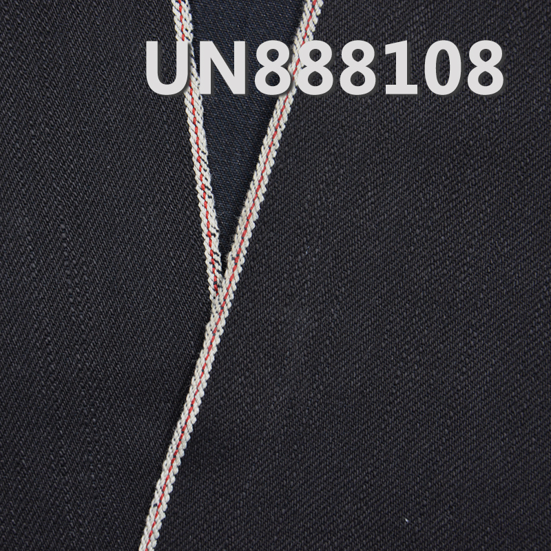 Woven Selvedge Denim | 13.4 oz Full Cotton Slub Red Selvedge Denim | Black Face Black Base | Jeans，Fashion Jackets Fabric