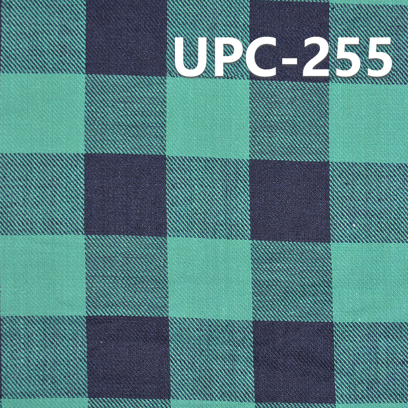 100% Cotton Yarn-Dyed Fabric|150 g/m2 Indigo Plaid Fabric | For Shirts Skirts