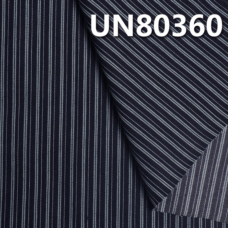 Stretch Striped Denim Fabric | 9.1 oz Poly Cotton Denim Fabric | For Denim Skirts Casual Denim Shirts