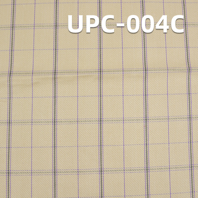 Yarn Dyed Cotton Fabric | 217g/m² Cotton Double Yarn Cavalry Twill Plaid Fabric | Plaid Woven Fabric | Pants, Skirts, Casual Wear Material