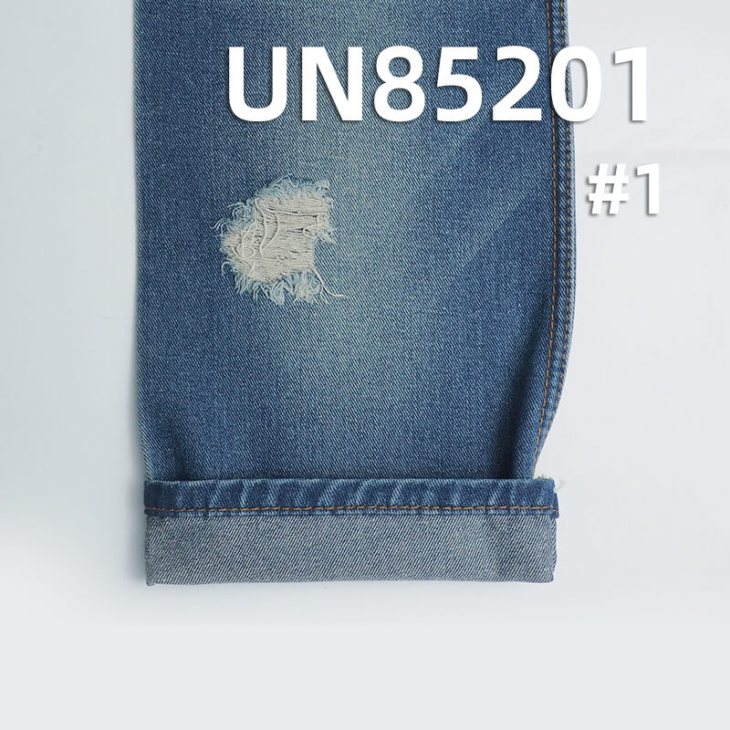 10.6oz Cotton-Polyester Blended Left-hand Twill Denim Fabric | Woven Twill Denim | Wide Selvage Denim | Material for Jeans, Denim Skirts, Jackets