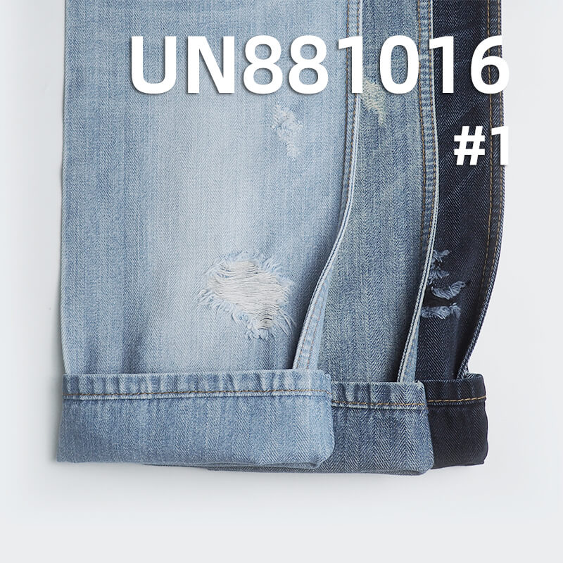 11.5 oz 100% Cotton Warp Slub Denim | Four-Piece Woven Herringbone | Textured Cotton | Yarn-Dyed  | Jeans & Jacket Fabric