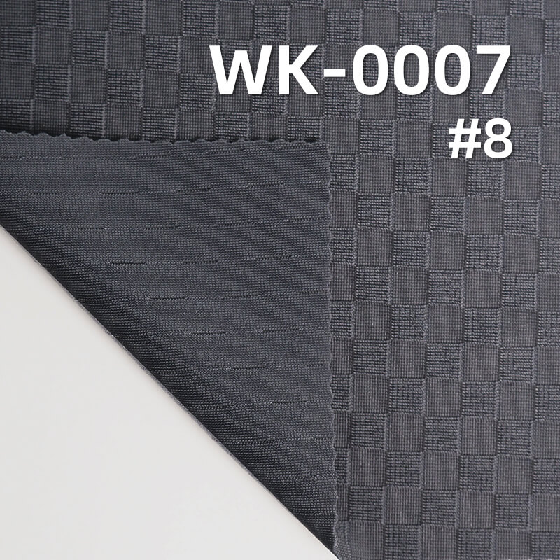 Nylon Stretch Knitted Fabric | 180g/m² Jacquard Ice Silk Small Check Fabric | Sportswear, Yoga Wear, Lightweight Outerwear Fabric