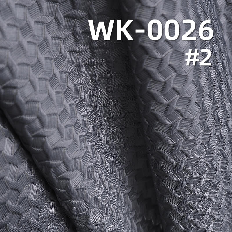 Nylon Stretch Knit Fabric | 160g/m² Jacquard Diamond Pattern | Skin-Friendly and Flowing | Women's Tops, Skirts, Pants, Activewear, Yoga Wear Fabric