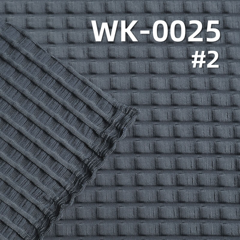 Nylon Stretch Knit Fabric | 160g/m² Jacquard Bubble Crepe | Soft and Silky Fabric | For Women's Tops, Skirts, Pants, Activewear, and Yoga Wear