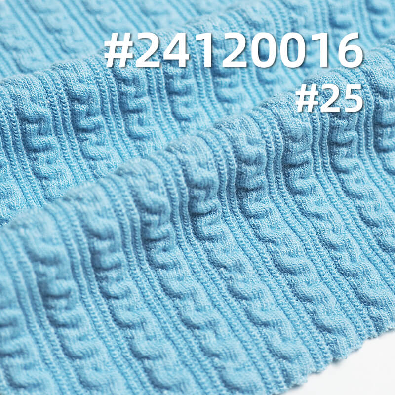 Knit Jacquard Fabric | 320g/m² Fashion Twisted Stripe Knit | TR Stretch Jacquard Fabric | Skirts, Casual Wear, Women's Tops Fabric