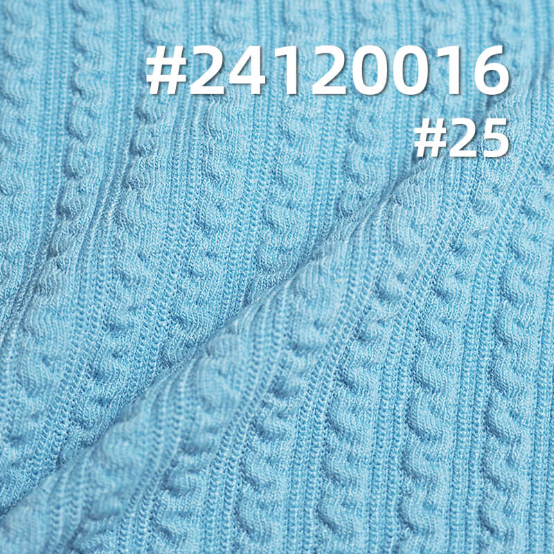 Knit Jacquard Fabric | 320g/m² Fashion Twisted Stripe Knit | TR Stretch Jacquard Fabric | Skirts, Casual Wear, Women's Tops Fabric