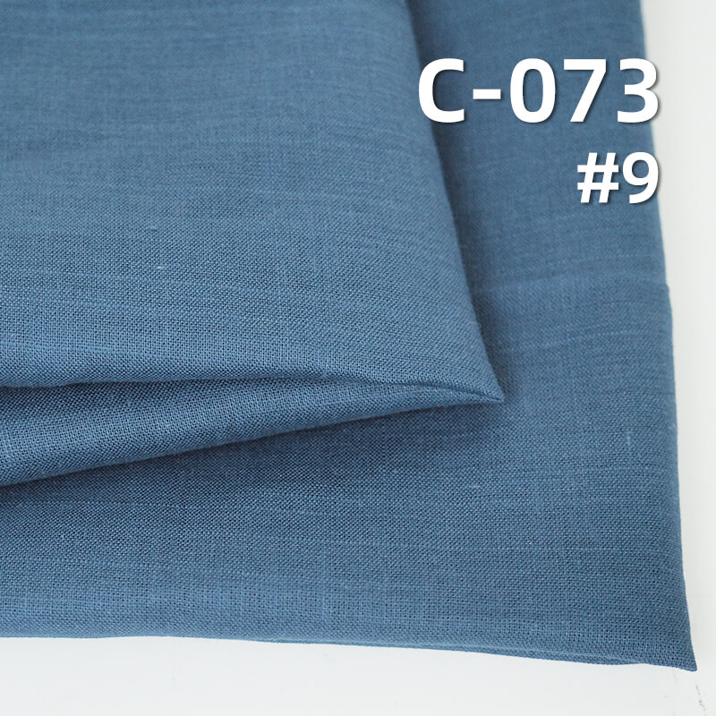 100% Cotton Dyed Fabric | Cross Slub Plain Fabric | 78g/m² Lightweight Slub Cotton Fabric | Skirts, Pants, Shirts Material