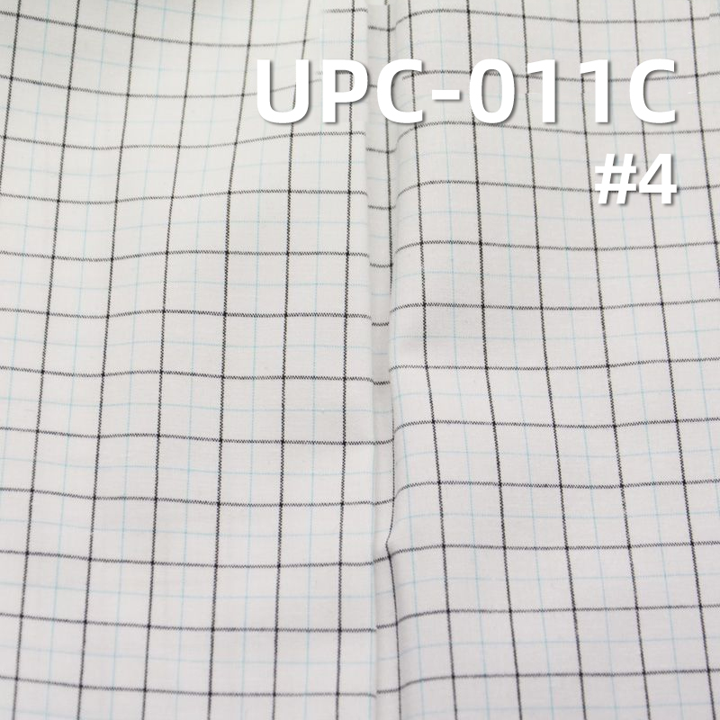 100% Cotton Yarn-Dyed Fabric | 122g/m² Plain Weave Checkered Cotton Twill | Pants, Skirts, Jackets Fabric