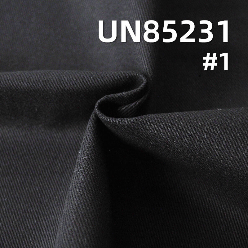 Black-Face Black-Base Denim Fabric | 11.5oz Cotton-Viscose Twill Denim | Jeans, Denim Skirt, and Denim Shirt Material