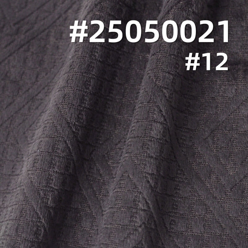 3D Houndstooth Grid Fleece Fabric | 200g/m² Polyester Warp-Knitted Fleece | Suits, Skirt, and Top Material
