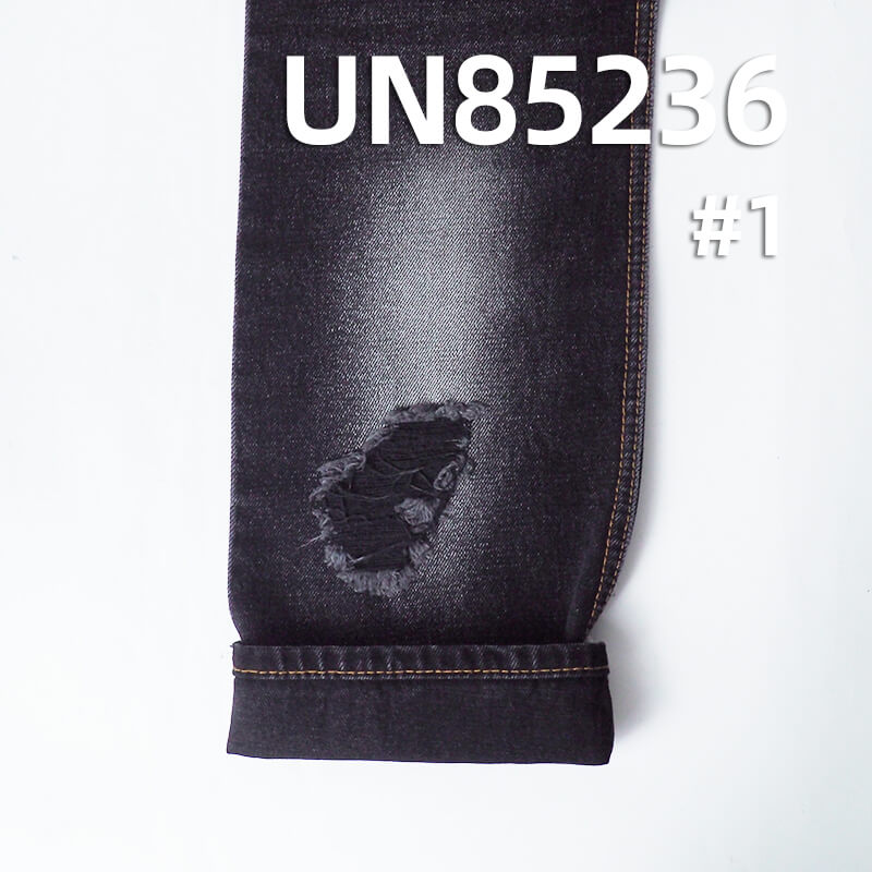 Yarn-Dyed Denim Fabric | 13.7oz Heavyweight Black/Black Denim | Sulphur Black Dye | Bleachable & Garment Washable