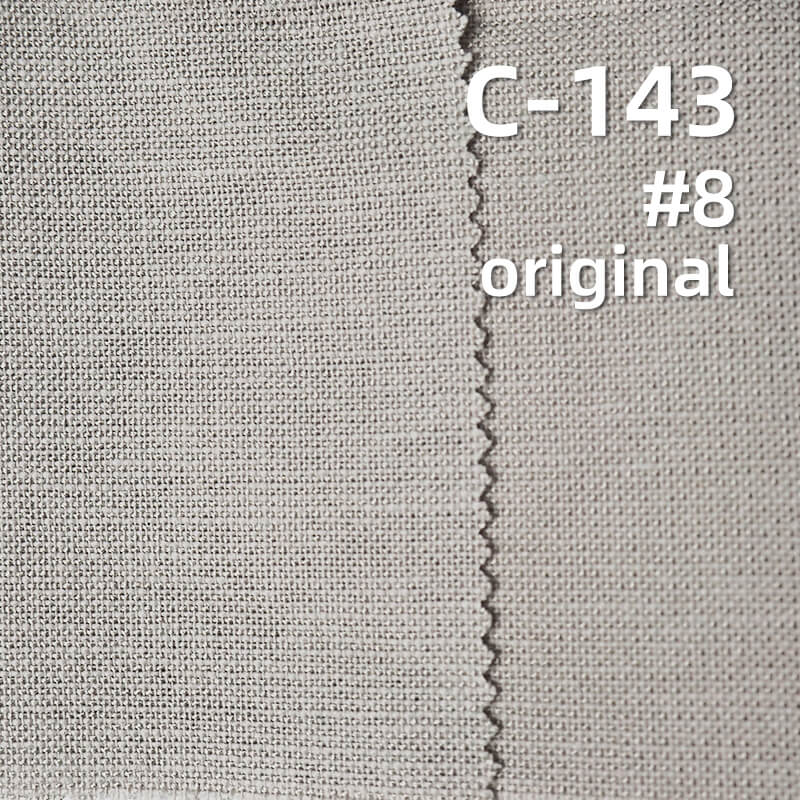 Cotton Rayon Linen-Look Fabric | 155g/m2 Solid Color Plain Weave | Washable Fabric for Trousers, Skirts