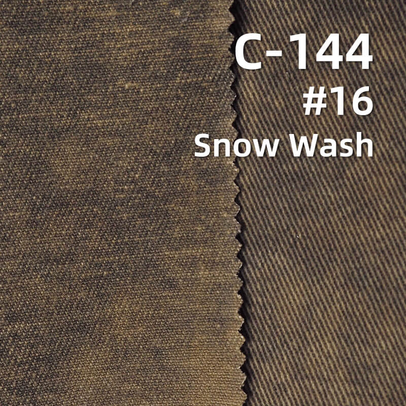 Ultra-Soft Washed Cotton | 300g/m2 Cotton 3/1 Left-Hand Twill | Fabric for Skirts, Work Pants & Jackets