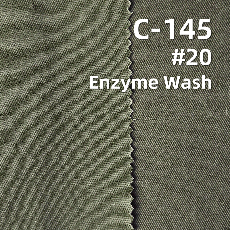Super Soft Carbon Peached Washed Twill Fabric | 200g/m2 Cotton Dyed Fabric | Skirts Workwear Trousers Shirts Fabric