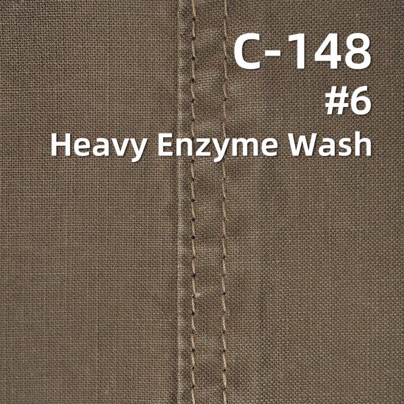 Washed Fine Canvas Fabric | 245g/m2 Cotton High-Density Canvas | Bags Trousers Tops Fabric