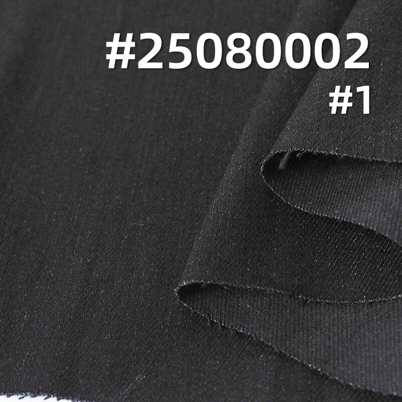Black Face Black Back Denim | 8.2oz Cotton Polyester Rayon Slub Twill Denim |Skirts & Shirts Fabric