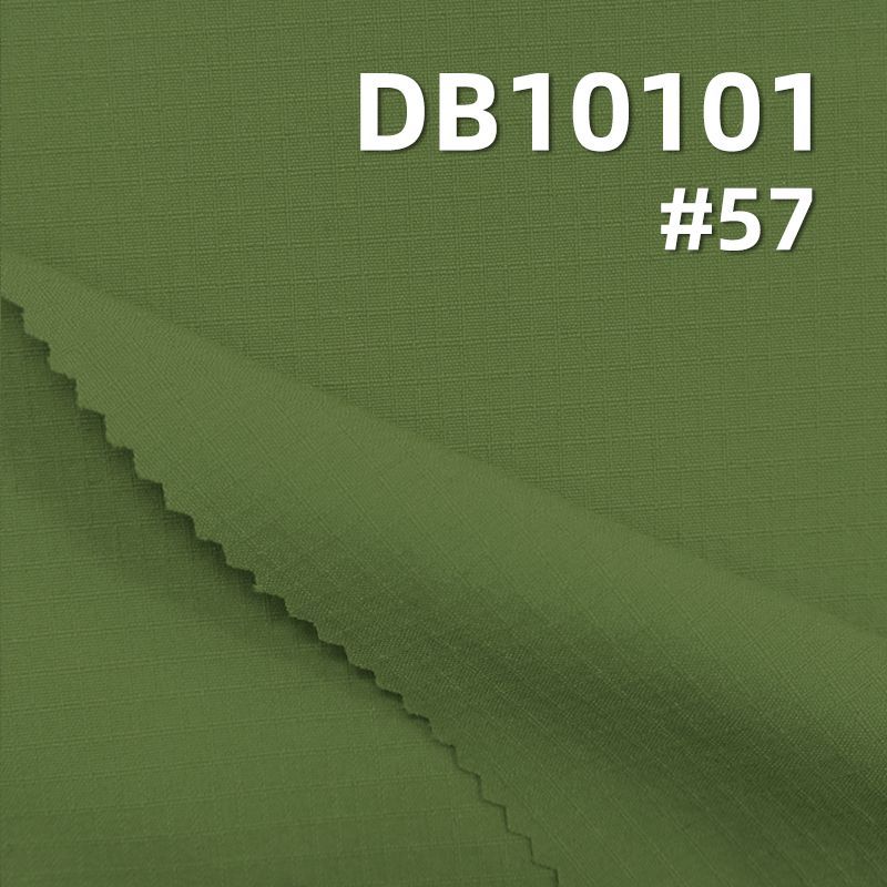 Nylon Double Line Check Four-Way Stretch | 140g/m² Water-Resistant Dyed Fabric | Outdoor Apparel, Casual Jackets, Stretch Pants Material