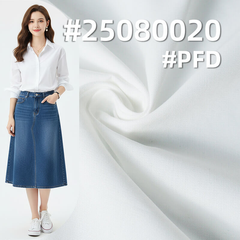 【PFD】TC Plain Weave Fabric | 160g/m2 Cotton Polyester Woven Fabric | Lightweight Half Bleached Fabric | Trousers & Shirt Fabric