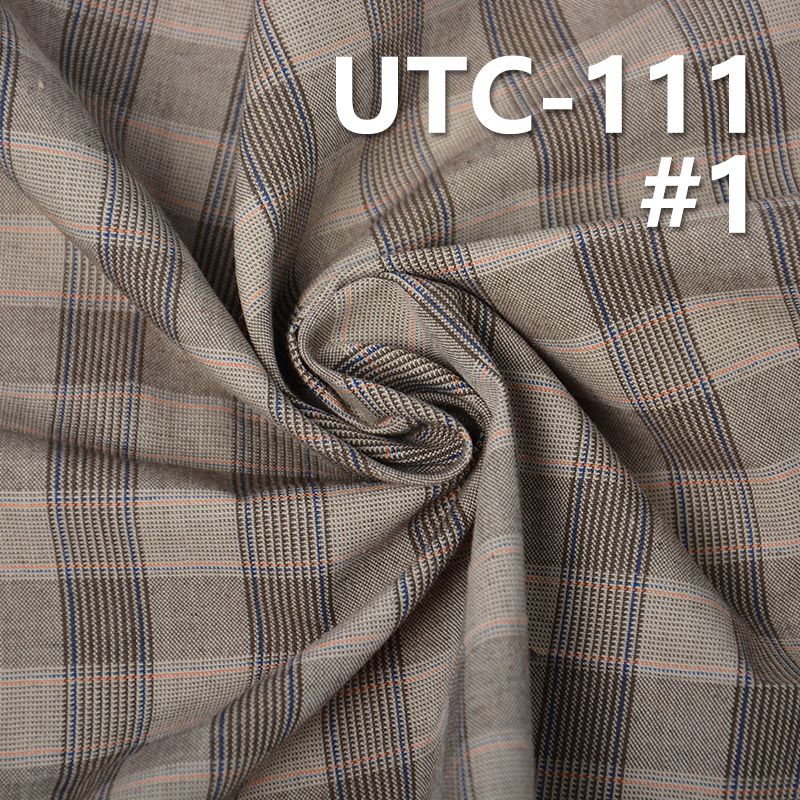TC Yarn-Dyed Fabric | 137g/m² Poly Cotton Check Yarn-Dyed Fabric | For Tops, Skirts & Casual Trousers