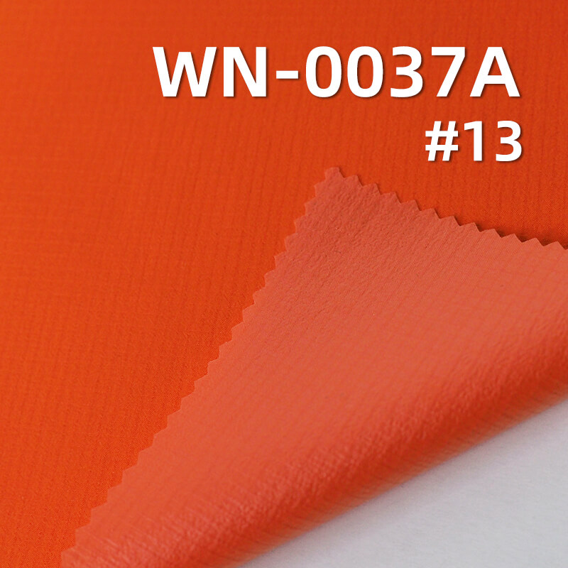 43g/m2 Nylon 66 Double Ripstop(0.15cm*0.15cm) | Downproof Coating | Waterproof | Outdoor Wear & Windbreaker Fabric
