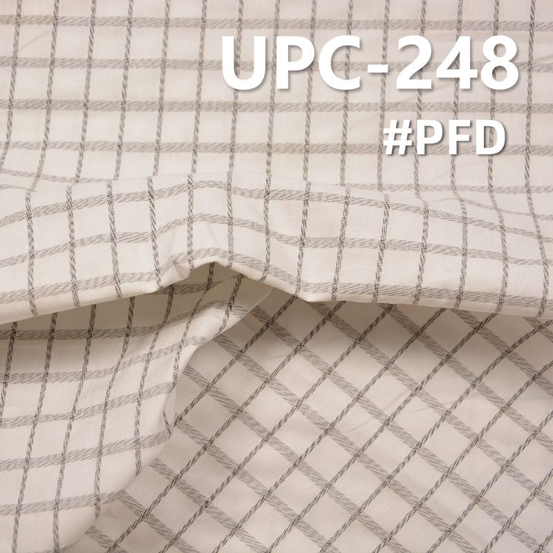 [PFD]Yarn-Dyed Check Fabric | 151g/m² Cotton Metallic Yarn-Dyed Fabric | Fabric for Trousers, Skirts & Tops
