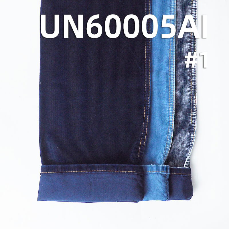Indigo Corduroy | 285g/m² All-Cotton 14-Wale Corduroy | Denim Blue Corduroy | For Pants & Jackets