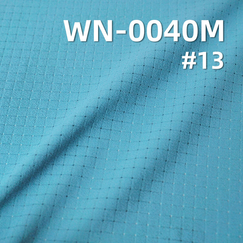 290T 4-Way Stretch Nylon | 92g/m2 Breathable Grid Mesh | with 3M Wicking Finish | For Activewear & Yoga Wear