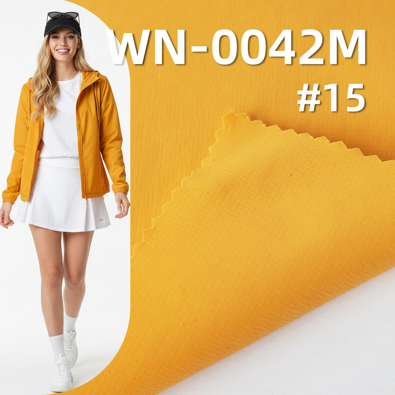 480T High-Density Stretch Nylon | 65g/m2 Ultra-lightweight | UV Protection & 3M Wicking Finish | For Sun Shirts & Packable Jackets