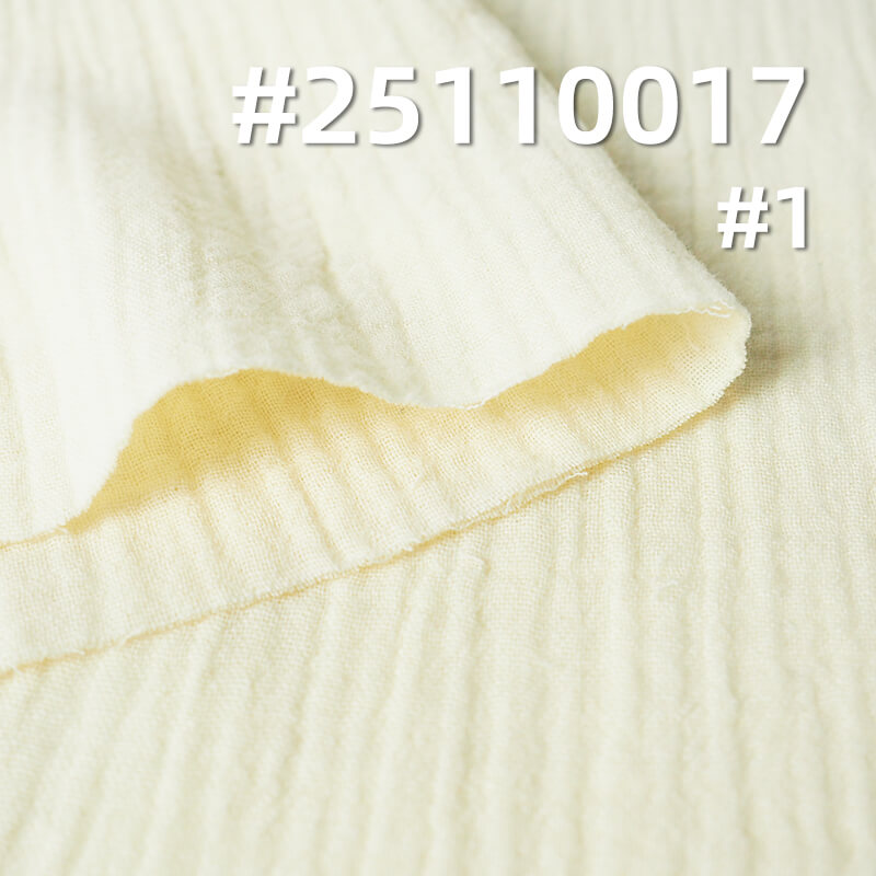 Cotton Double Gauze Fabric | 119g/m2 2-Layer Woven Muslin | For Pajamas, Loungewear & Baby Wear