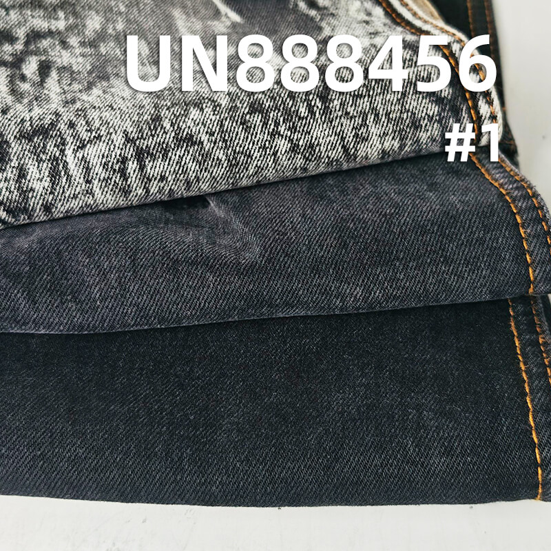 Cotton Stretch Selvedge Denim | 12 oz Woven Twill Denim | Black Face Black Back | Raw Denim | Denim Jeans, Jackets Fabric