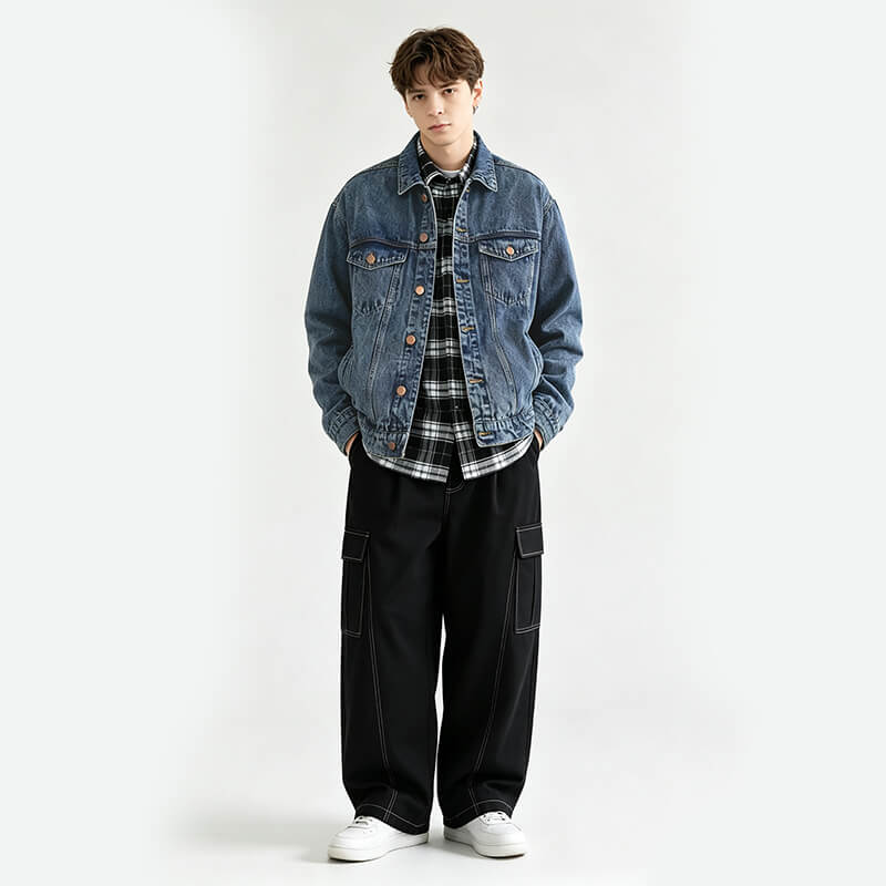 100% Cotton Selvedge Denim | 19oz Weight Heavyweight Nep Twill Denim | Fabric for Denim Jackets, Jeans & Bags