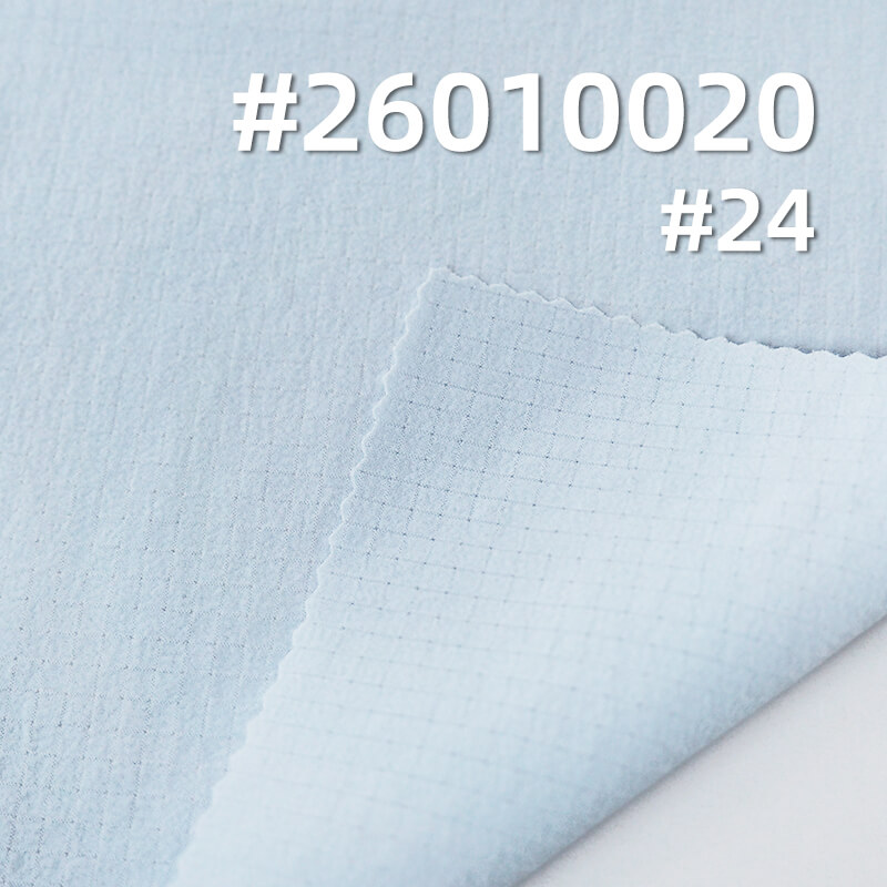 Bubble Checkered Fabric (0.3cm*0.3cm) | 105g/m2 Nylon Spandex Dyed Fabric | Cool-Touch | Moisture-Wicking & Quick-Dry | Fabric for Outdoor Wear