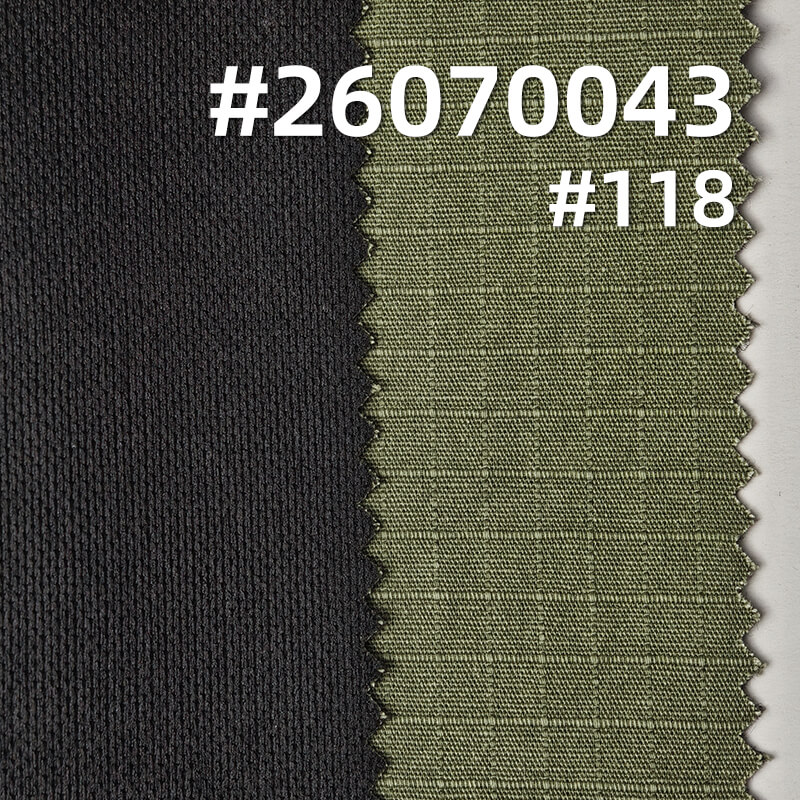 All-Cotton Jacquard Grid Fabric | 190g/m2 Plain-Weave Washed-Faded Fabric | Vintage Workwear Fabric