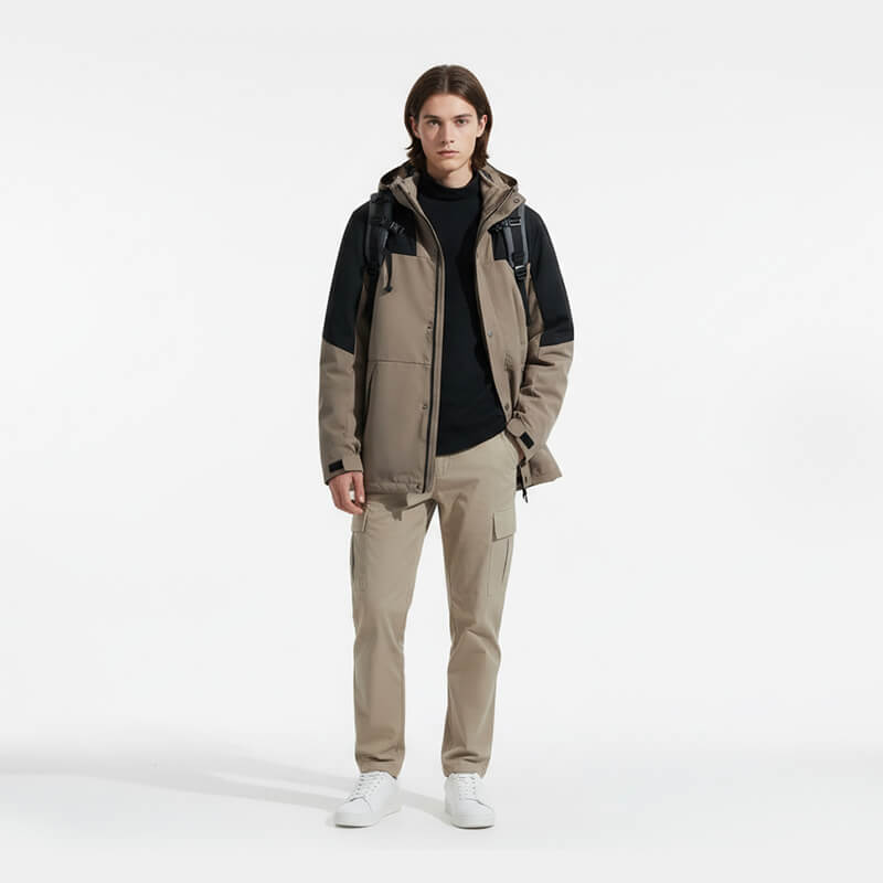 105g/m2 100% Polyester Two-Tone Plain Weave Fabric|Jacket Casual Trousers Shell Outdoor Pants Fabric