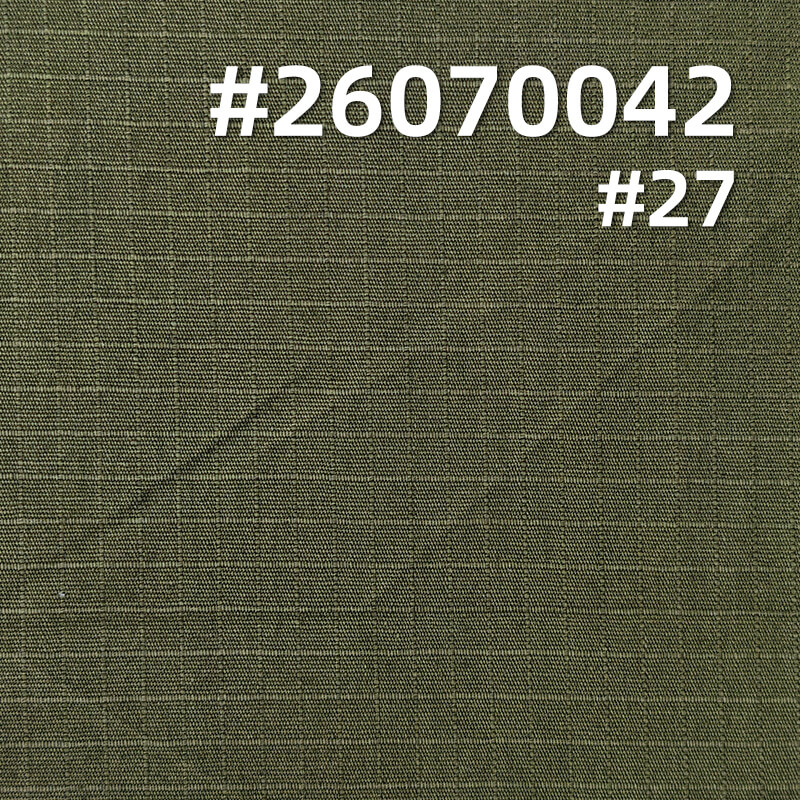 All-Cotton Bedford Cord Grid Fabric | 190g/m2 Plain-Weave Canvas | Non-Brushed Fabric | Fabric for Casual Jackets & Pants