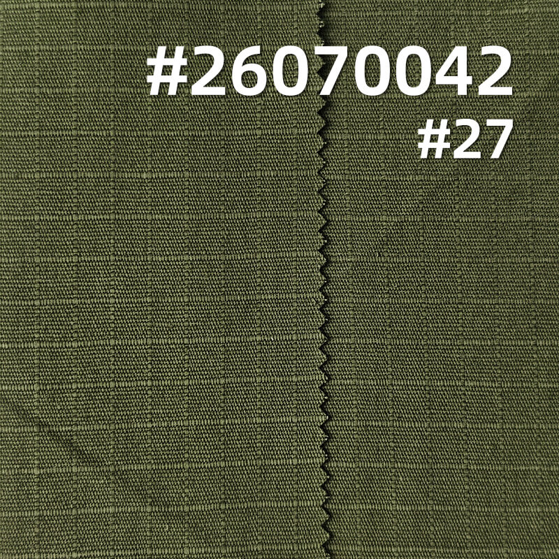 All-Cotton Bedford Cord Grid Fabric | 190g/m2 Plain-Weave Canvas | Non-Brushed Fabric | Fabric for Casual Jackets & Pants
