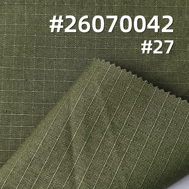 All-Cotton Bedford Cord Grid Fabric | 190g/m2 Plain-Weave Canvas | Non-Brushed Fabric | Fabric for Casual Jackets & Pants