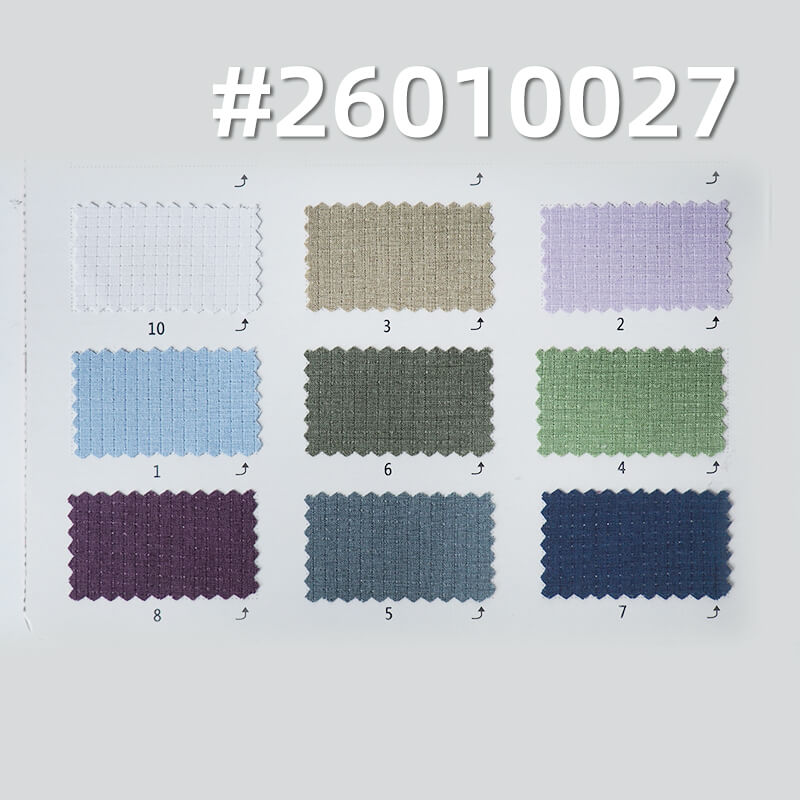 Mesh Grid Dyed Fabric|155g/m2 Polyester Stretch Grid Fabric|Pants Casualwear Outdoor Sports Fabric