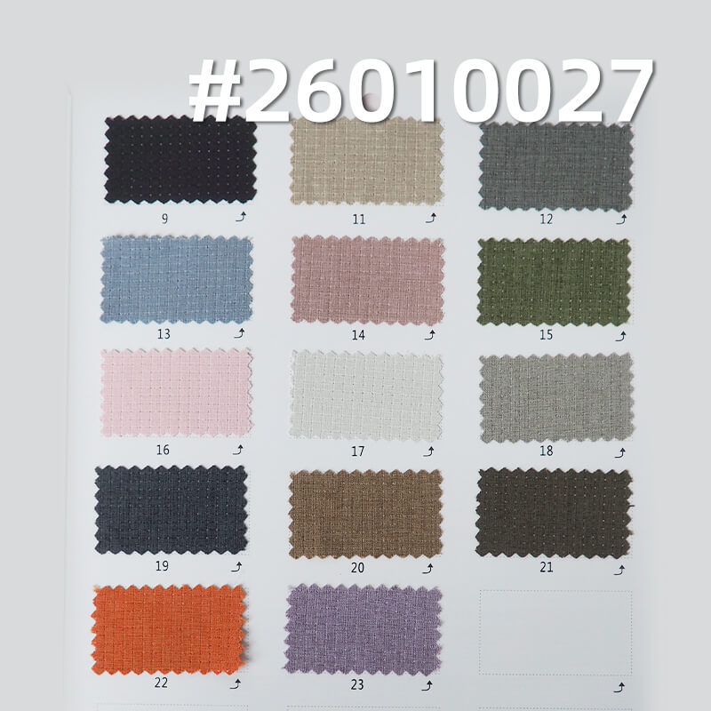 Mesh Grid Dyed Fabric|155g/m2 Polyester Stretch Grid Fabric|Pants Casualwear Outdoor Sports Fabric