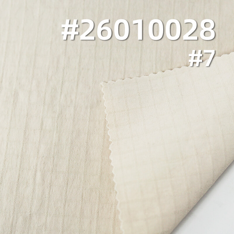 Double-Line Grid Dyed Fabric|150g/m2 Nylon Stretch Fabric|Lightweight Outerwear Trench Coat Casual Trousers Fabric