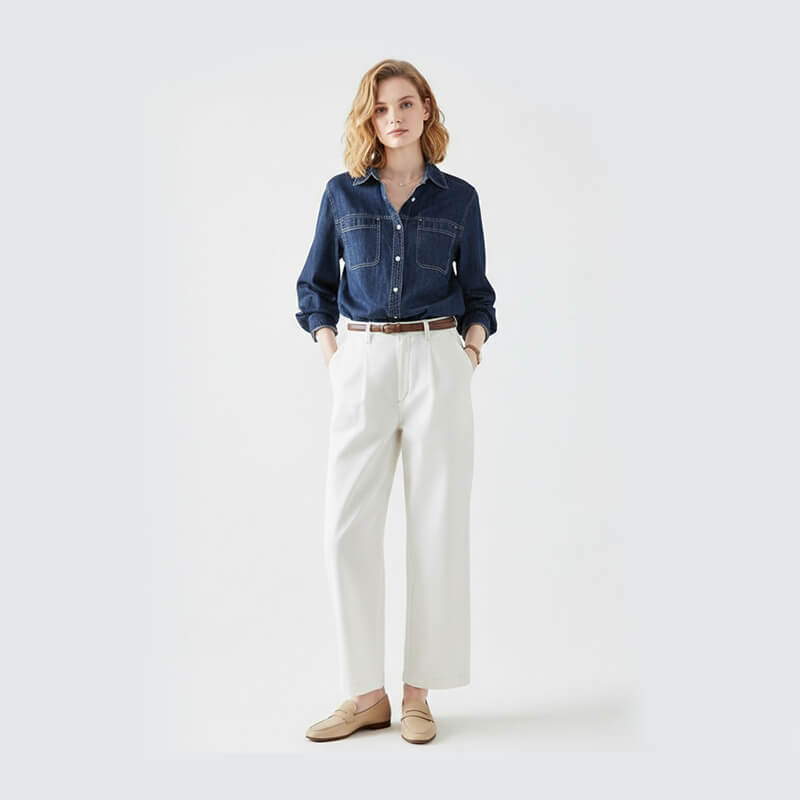 Wide-Width Twill Denim|9.9oz Cotton Polyester Viscose Denim|Fashion Denim Shirt Denim Skirt Fabric